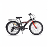 CHANTY Roader 24 Zoll Jungenfahrrad – Schwarz/Rot | 7 Gänge 