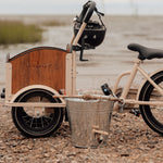 Chanty Cargo Kid - Sandfarben Das ultimative Kinder-Lastenrad für Spaß und Transport inklusive Helm, Flaschenhalter, 2-farbigen Griffen und Klingel