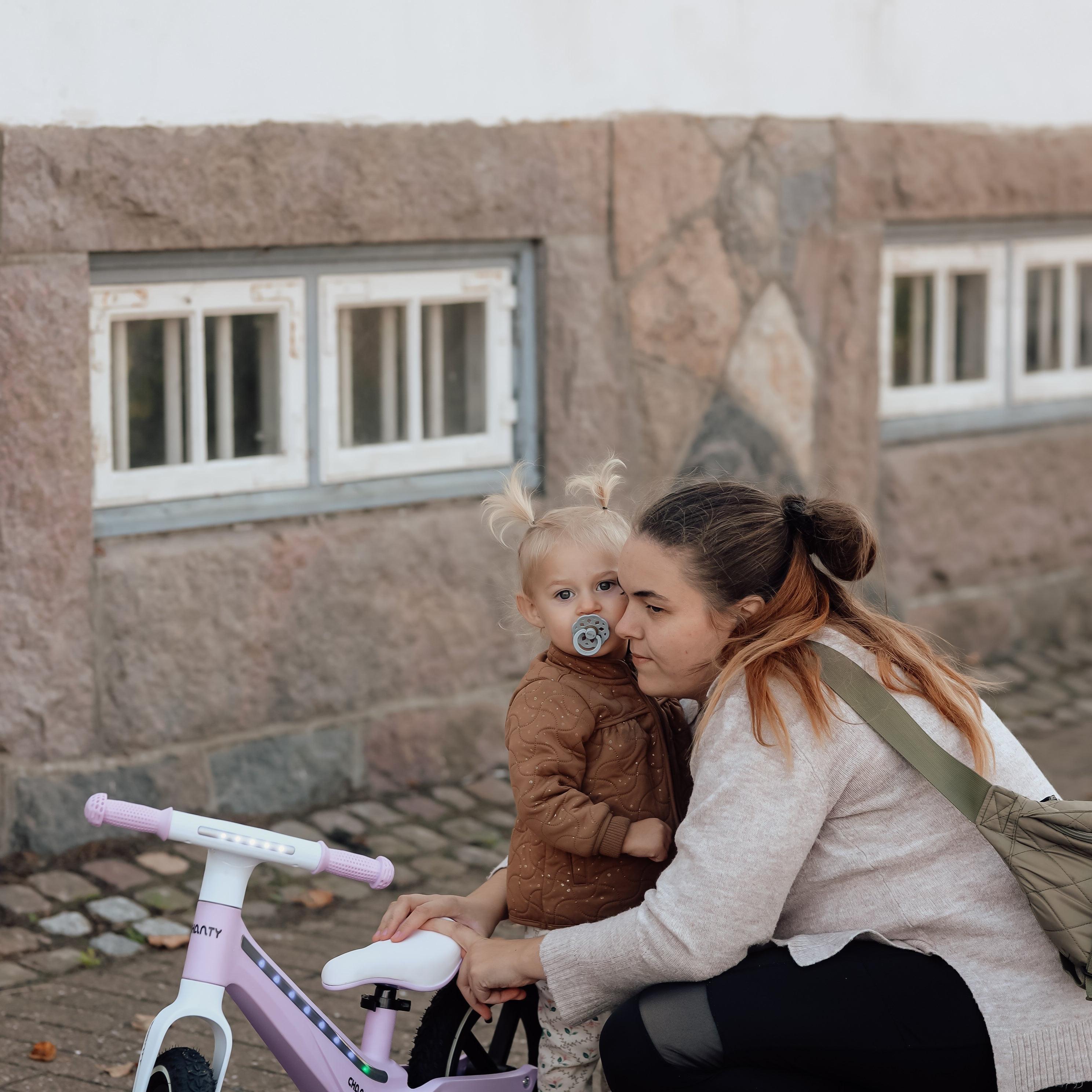 kinderfahrrad mit licht Chanty Go Pink Laufrad