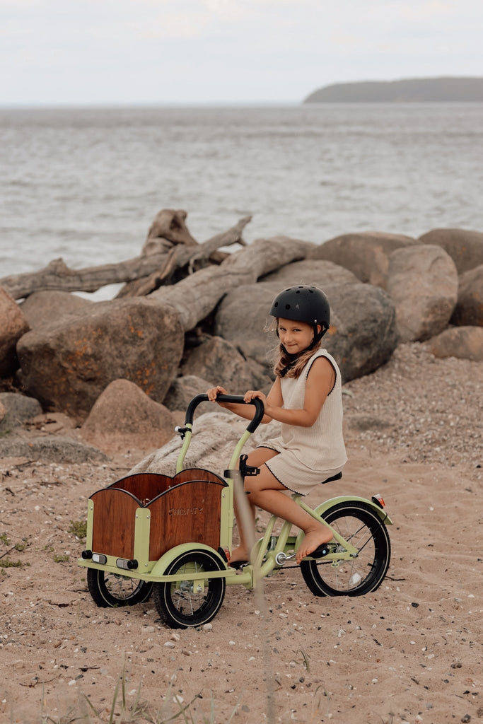 Chanty Cargo Kid - Grøn inkl. hjelm, flaskeholder, håndtag i 2 farver og ringklokke - BørnecyklerneChantyBørnecyklerneGrøn: BLC16 - GRNChanty Cargo Kid - Grøn inkl. hjelm, flaskeholder, håndtag i 2 farver og ringklokke