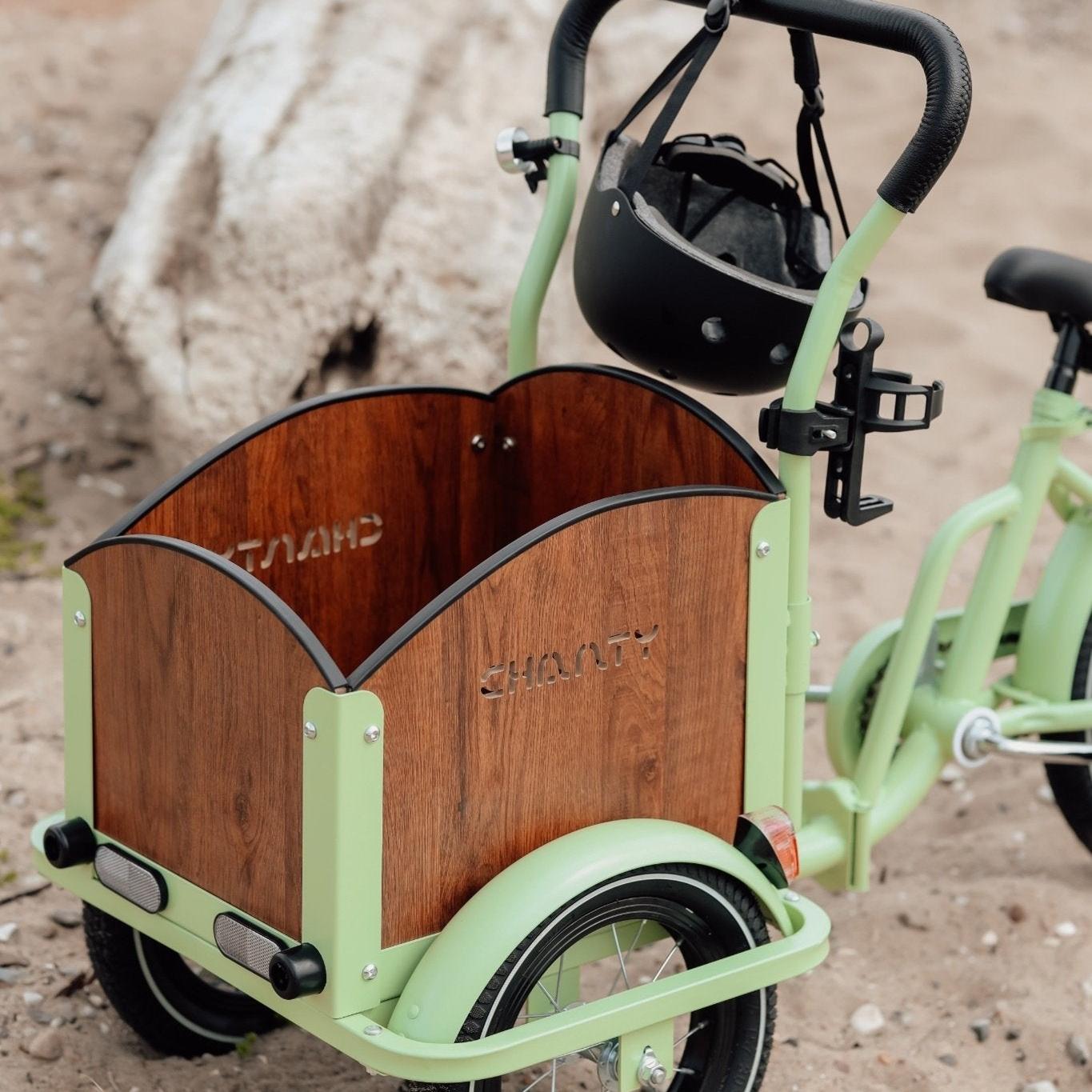 lastenfahrrad grüne Chanty Cargo Kid Green Kinder-Lastenrad | Inkl. Zubehör
