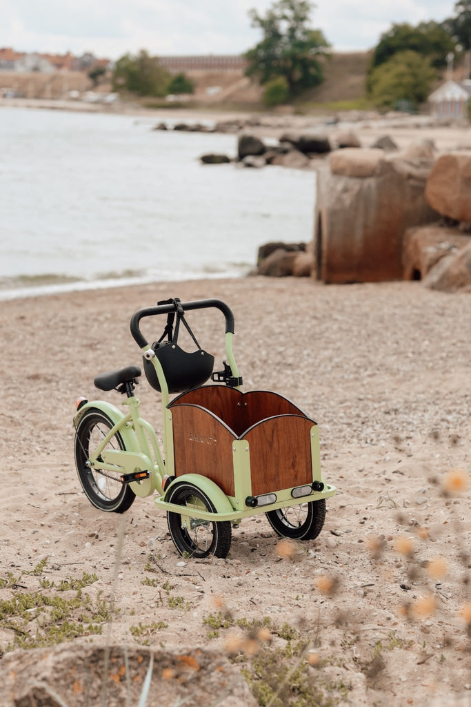 Chanty Cargo Kid - Grøn inkl. hjelm, flaskeholder, håndtag i 2 farver og ringklokke - BørnecyklerneChantyBørnecyklerneGrøn: BLC16 - GRNChanty Cargo Kid - Grøn inkl. hjelm, flaskeholder, håndtag i 2 farver og ringklokke