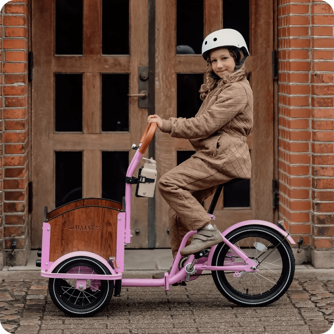 Chanty Cargo Kid Pinkes Kinder-Lastenfahrrad | Inkl. Zubehör