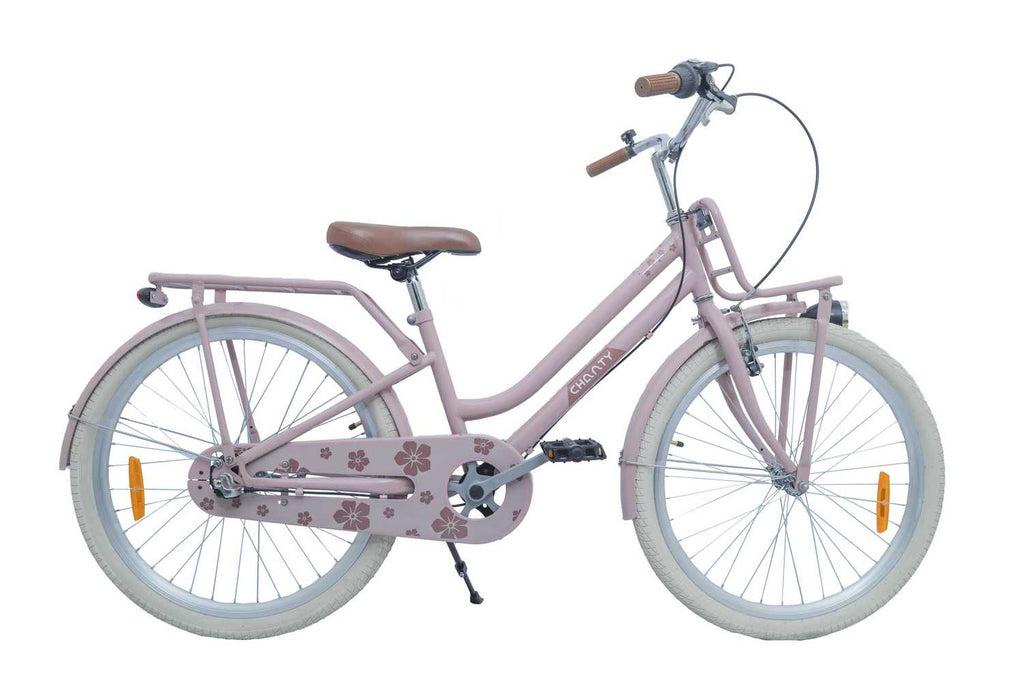 CHANTY Flower 24" med 3 gear - Pink - BørnecyklerneChantyBørnecyklerne24 - 012CHANTY Flower 24" med 3 gear - Pink