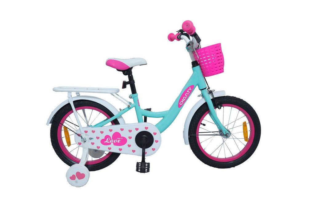 CHANTY Love 16" Mintgrøn Børnecykel | Piger | - BørnecyklerneChantyBørnecyklerne16 - 015451 - 475CHANTY Love 16" Mintgrøn Børnecykel | Piger |